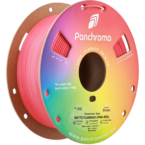 Polymaker Panchroma Dual Matte PLA Filament (1kg Pink & Red)