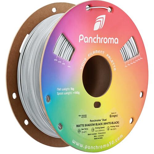 Polymaker Panchroma Dual Matte PLA Filament (1kg White & Black)
