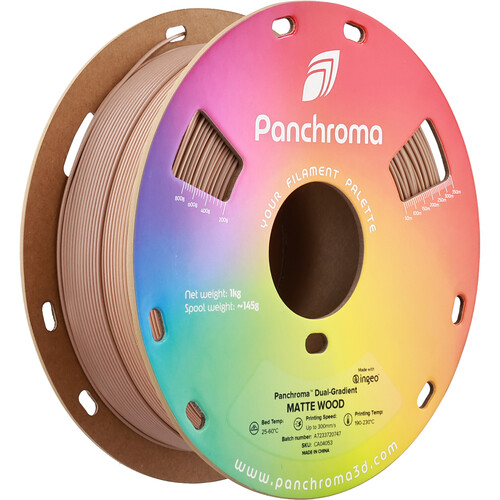 Polymaker Panchroma Gradient Matte PLA Filament (1kg Wood Brown)