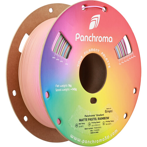 Polymaker Panchroma Gradient Matte PLA Filament (1kg Pastel Rainbow)