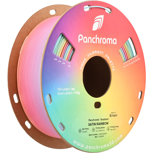 Polymaker Panchroma Gradient Satin PLA Filament (Satin Rainbow)
