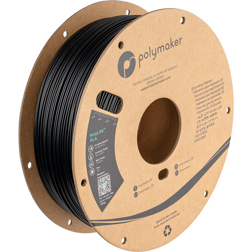 Polymaker 1.75mm PolyLite PLA Filament (1kg Black)