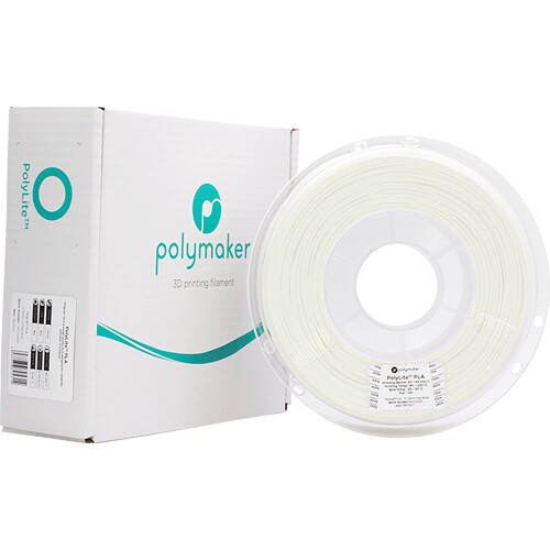 Polymaker 1.75mm PolyLite PLA Filament (1kg White)
