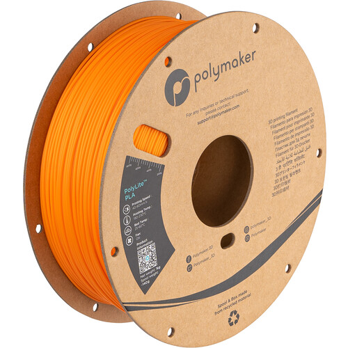 Polymaker 2.85mm PolyLite PLA Filament (1kg Orange)