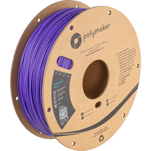Polymaker 2.85mm PolyLite PLA Filament (1kg Purple)