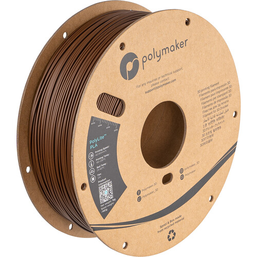 Polymaker 1.75mm PolyLite PLA Filament (1kg Brown)