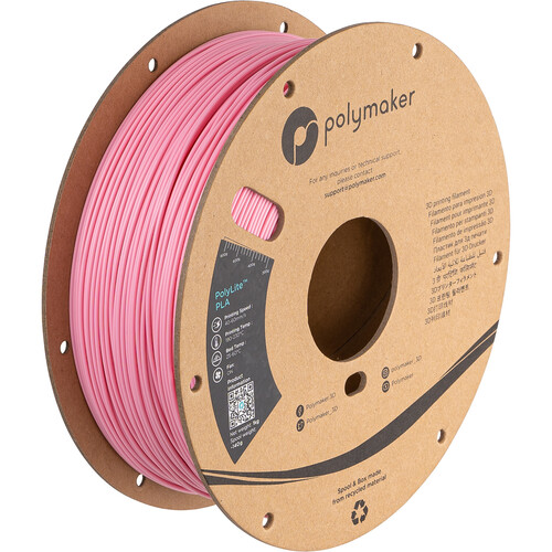 Polymaker 1.75mm PolyLite PLA Filament (1kg Pink)