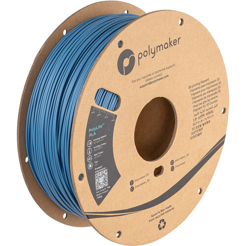 Polymaker 1.75mm PolyLite PLA Filament (1kg Stone Blue)