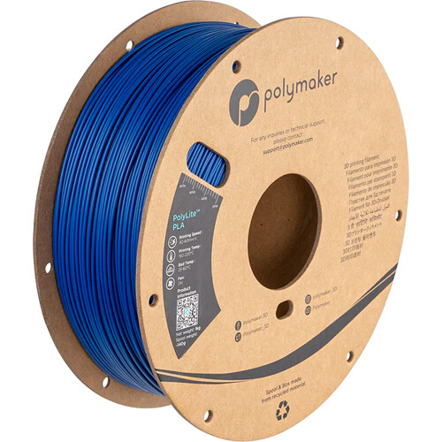 Polymaker 1.75mm PolyLite PLA Filament (3kg Blue)