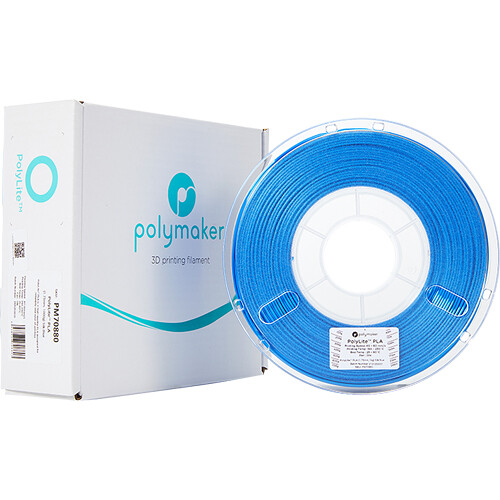 Polymaker 1.75mm PolyLite Silk PLA Filament (1kg Silk Blue)