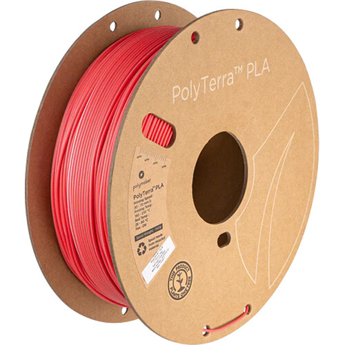 Polymaker 1.75mm PolyTerra Dual PLA Filament (1kg Flamingo (Pink / Red))