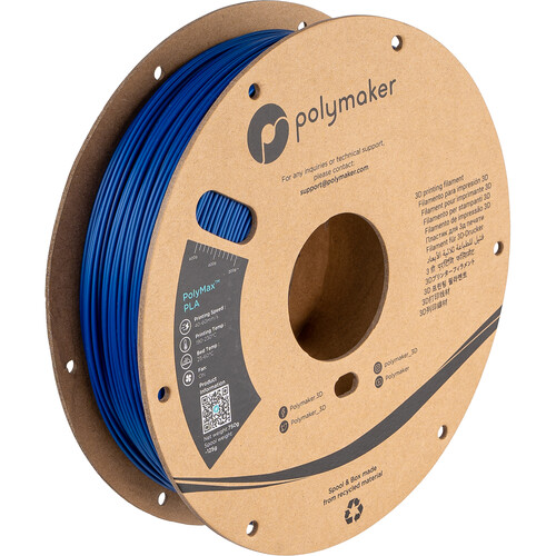 Polymaker 1.75mm PolyMax PLA Filament (750g Blue)