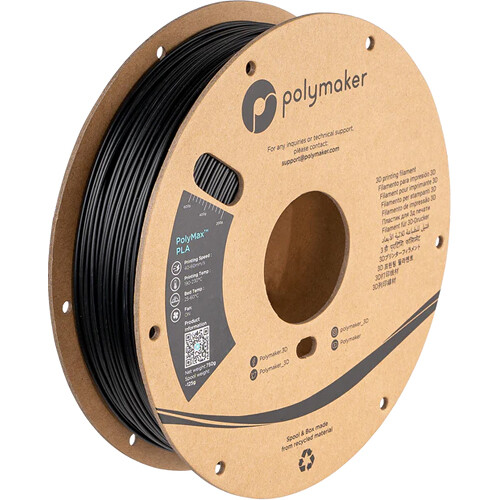 Polymaker 2.85mm PolyMax PLA Filament (750g Black)