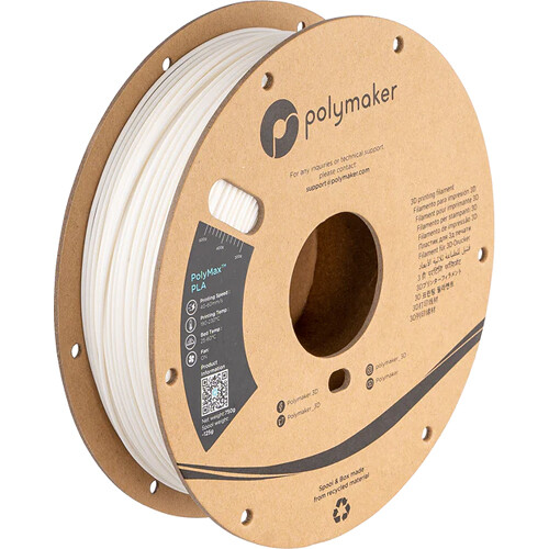 Polymaker 2.85mm PolyMax PLA Filament (750g White)