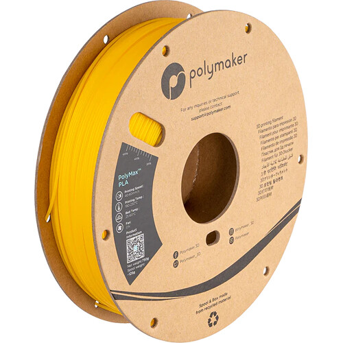 Polymaker 2.85mm PolyMax PLA Filament (750g Yellow)