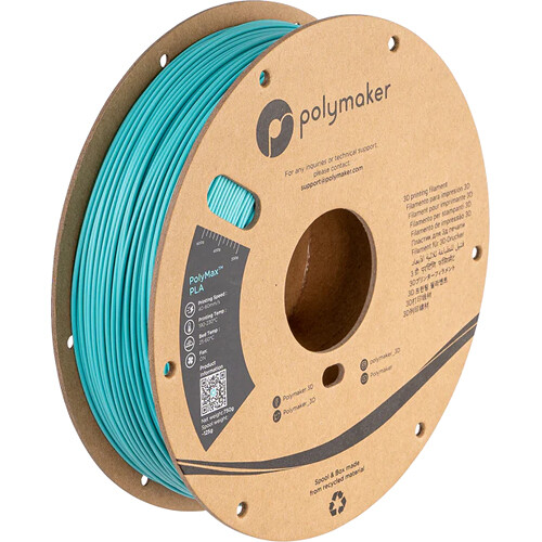 Polymaker 2.85mm PolyMax PLA Filament (750g Polymaker Teal)