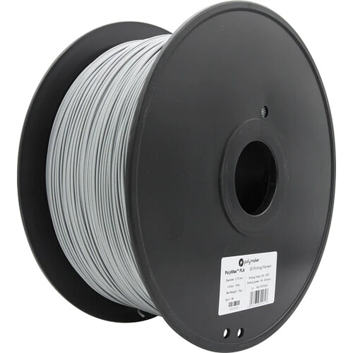 Polymaker 1.75mm PolyMax PLA Filament (3kg Gray)