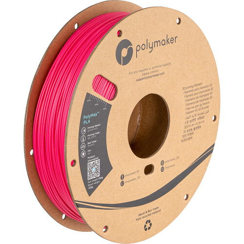 Polymaker 1.75mm PolyMax PLA Filament (750g Pink)