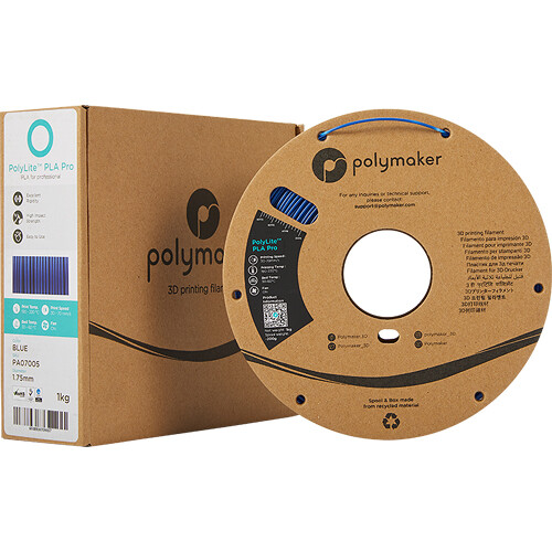 Polymaker 1.75mm PolyLite PLA Pro Filament (1kg Blue)