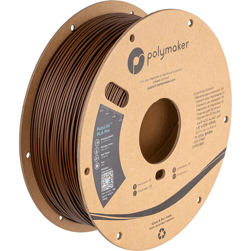 Polymaker 1.75mm PolyLite PLA Pro Filament (1kg Brown)