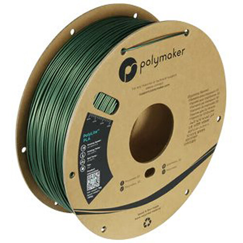 Polymaker 1.75mm PolyLite PLA Pro Filament (1kg Metallic Green)
