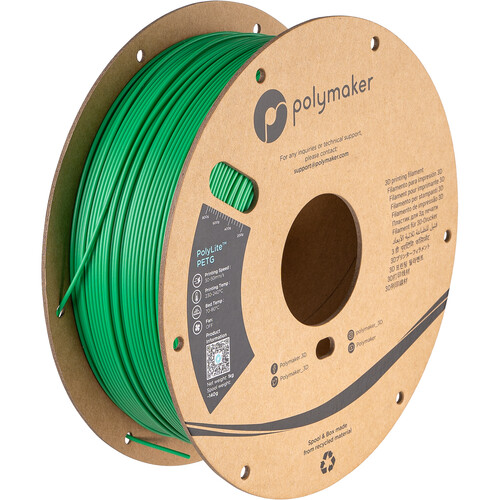 Polymaker 1.75mm PolyLite PETG Filament(1kg Green)