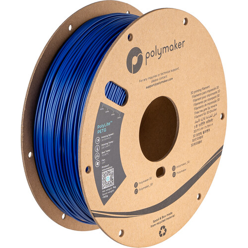 Polymaker 1.75mm PolyLite PETG Filament(1kg Blue)