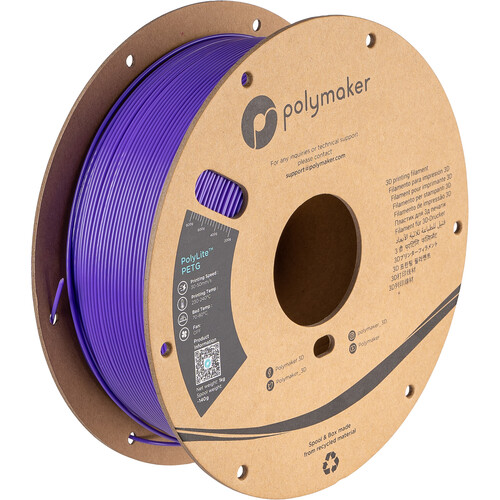 Polymaker 1.75mm PolyLite PETG Filament(1kg Purple)