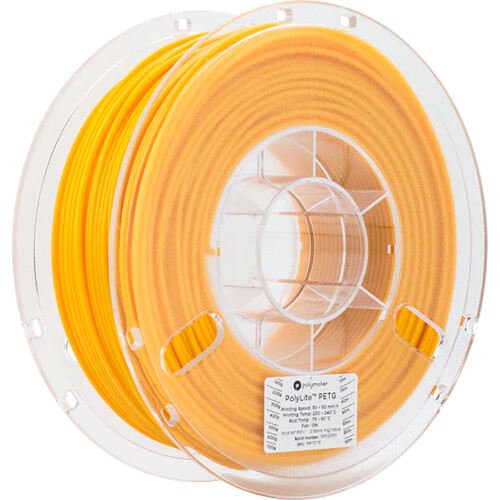 Polymaker 2.85mm PolyLite PETG Filament(1kg Yellow)