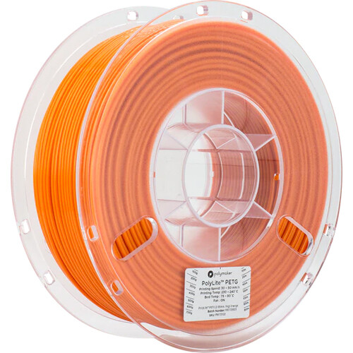Polymaker 2.85mm PolyLite PETG Filament(1kg Orange)