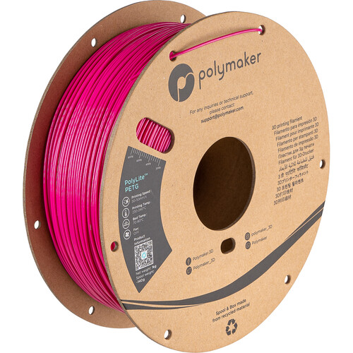Polymaker 1.75mm PolyLite PETG Filament(1kg Magenta)