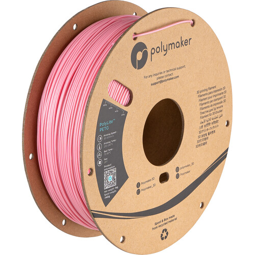 Polymaker 1.75mm PolyLite PETG Filament(1kg Pink)