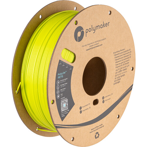 Polymaker 1.75mm PolyLite PETG Filament(1kg Lime)