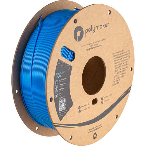 Polymaker 1.75mm PolyLite PETG Filament(1kg Electric Blue)