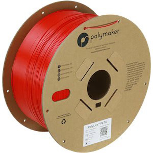 Polymaker 1.75mm PolyLite PETG Filament(3kg Red)
