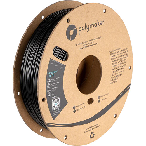 Polymaker 2.85mm PolyMax PETG Filament (750g Black)