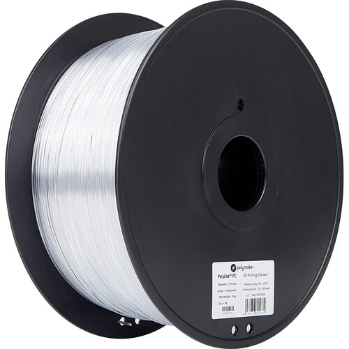 Polymaker 1.75mm PolyLite PC Filament (3kg Transparent)