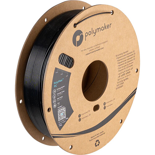 Polymaker 2.85mm PolyMax PC Filament (750g Black)