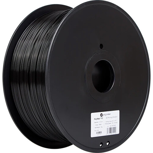 Polymaker 1.75mm PolyMax PC Filament (3kg Black)