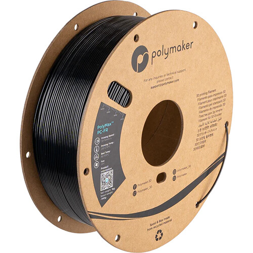 Polymaker 2.85mm PolyMax PC-FR Filament (1kg Black)