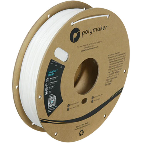Polymaker 2.85mm PolyFlex TPU95 Filament (750g White)