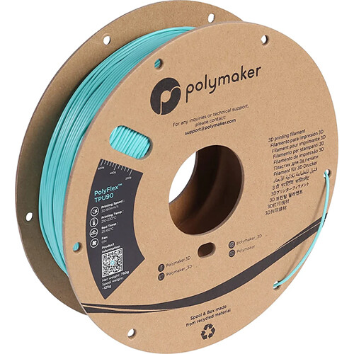Polymaker 2.85mm PolyFlex TPU90 Filament (750g Polymaker Teal)