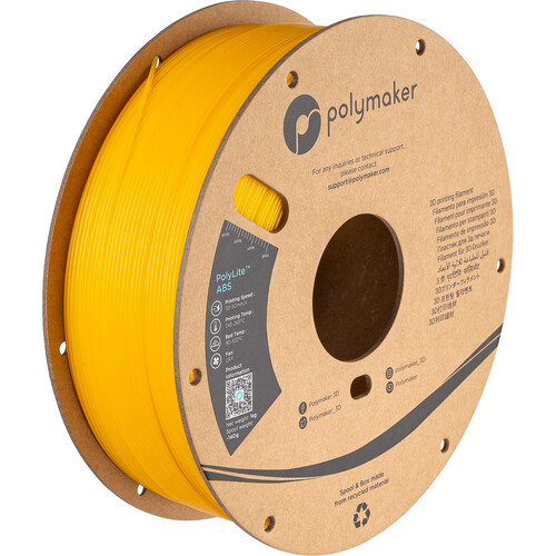 Polymaker 1.75mm PolyLite ABS Filament (1kg Yellow)