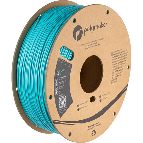 Polymaker 1.75mm PolyLite ABS Filament (1kg Polymaker Teal)