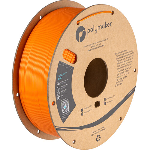 Polymaker 2.85mm PolyLite ABS Filament (1kg Orange)