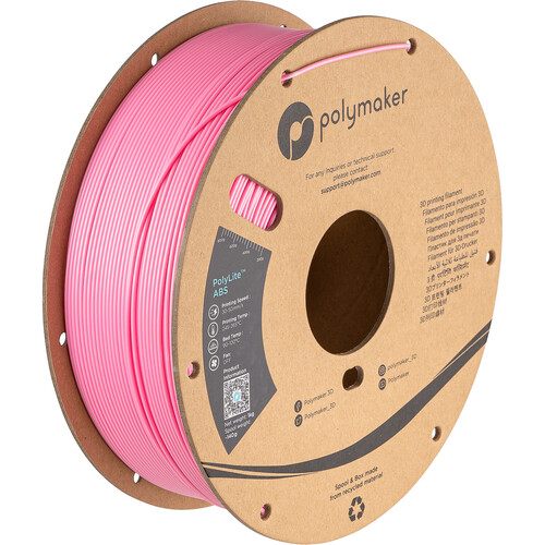Polymaker 1.75mm PolyLite ABS Filament (1kg Pink)