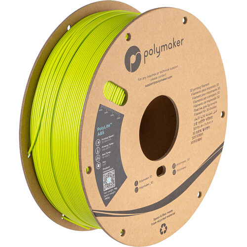 Polymaker 1.75mm PolyLite ABS Filament (1kg Lime)