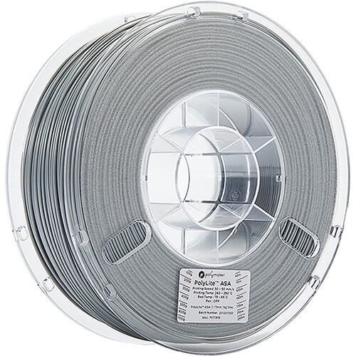 Polymaker 1.75mm PolyLite ASA Filament (1kg Gray)