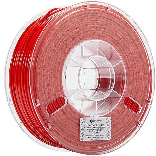 Polymaker 1.75mm PolyLite ASA Filament (1kg Red)
