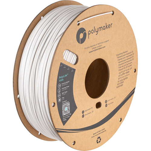 Polymaker 2.85mm PolyLite ASA Filament (1kg White)